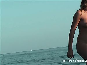 An superb spy cam naked beach spycam flick
