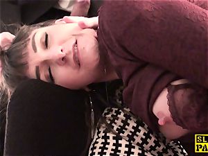 Fingerfucked marionette bitch disciplined by her male domination